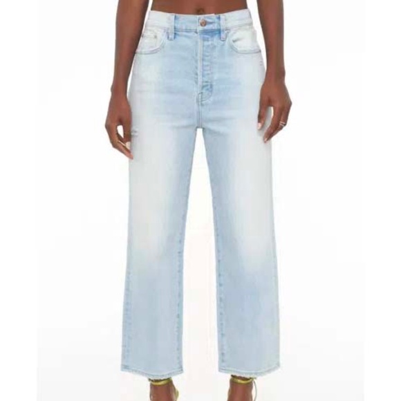 PISTOLA Cassie Crop Super High Rise Straight Jeans – Size 27 - Picture 1 of 6